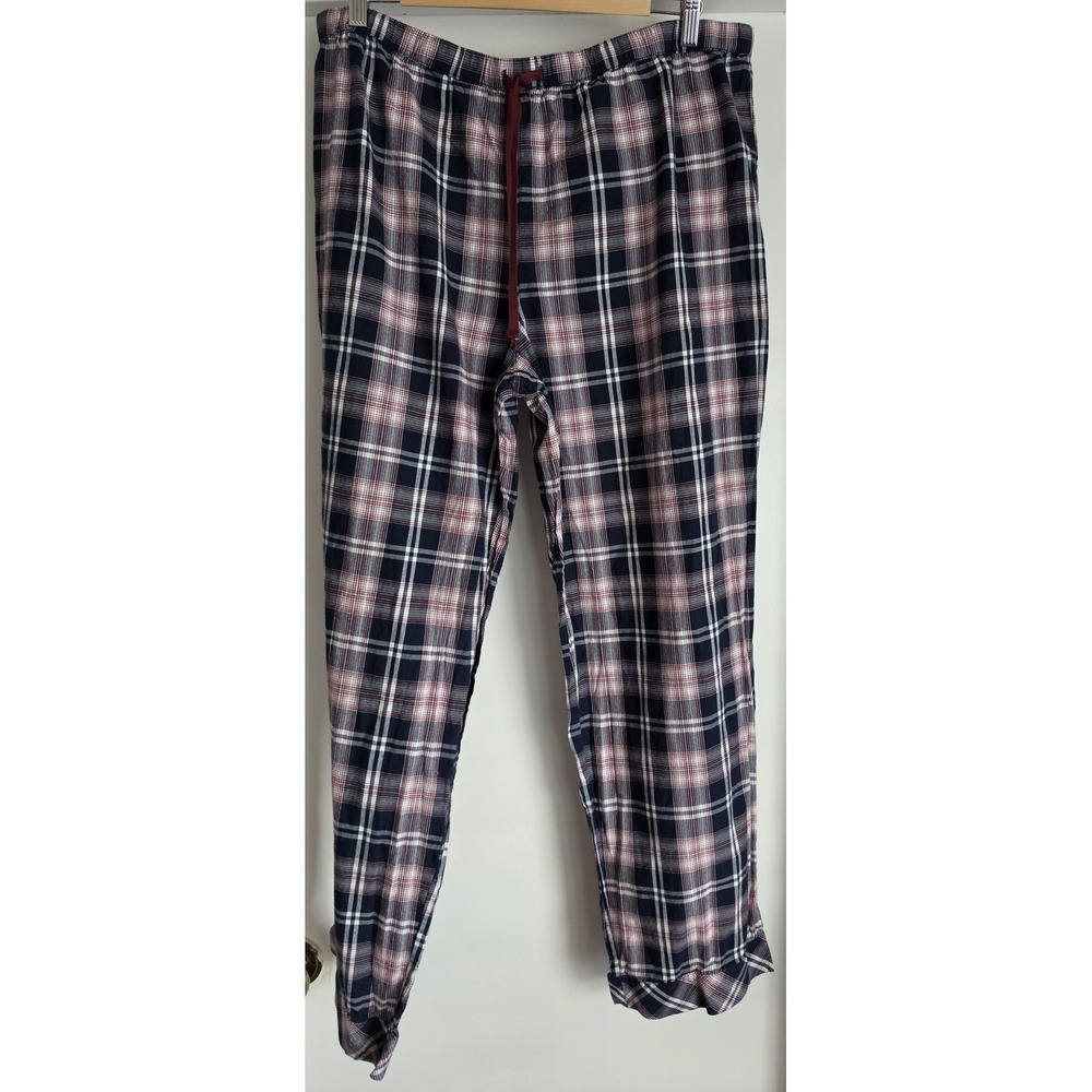 Joe Fresh Men's Pajama Pants XL Plaid 100% Cotton Lounge Sleep